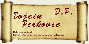 Dojčin Perković vizit kartica